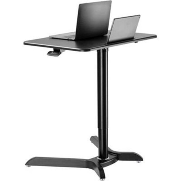 Homevision Technology Tygerclaw Pneumatic Effortless On-Floor Sit-Stand Workstation, Black TYDS14044T